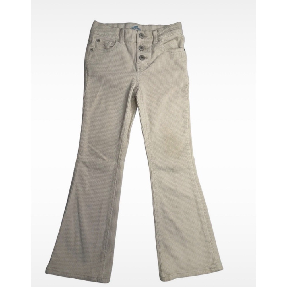 Thereabouts Girls Ivory Corduroy Flare Pants Size 8 Trendy